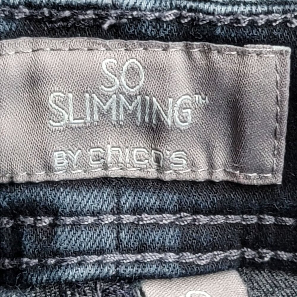 So Slimming By Chico's Women's Denim Jeans. 4 (chico's 0) - Picture 5 of 6